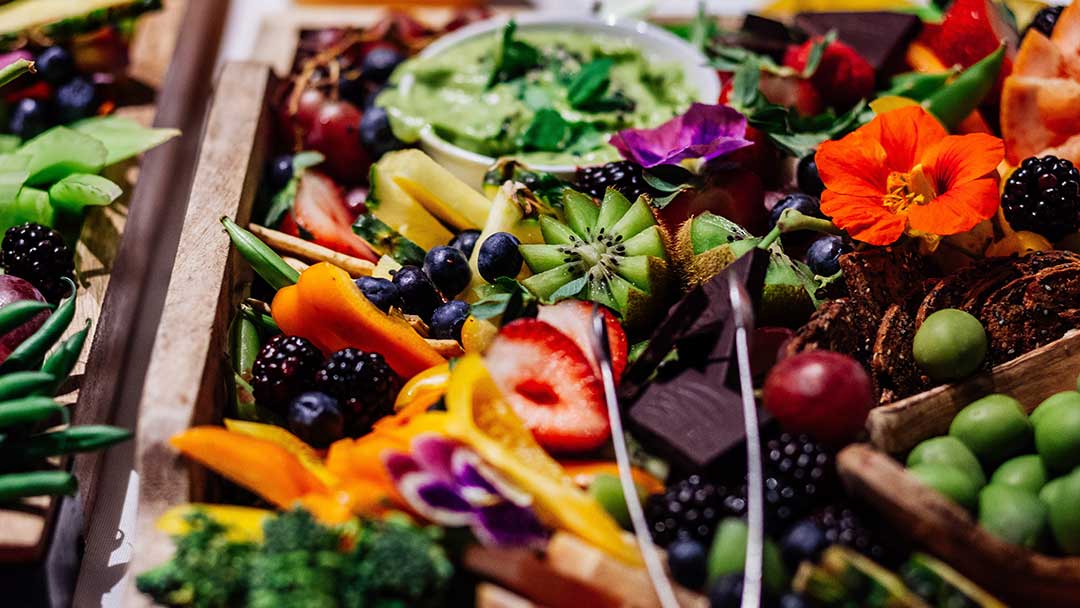 Platter of Antioxidant Rich Foods to Help Repair Sun Damage