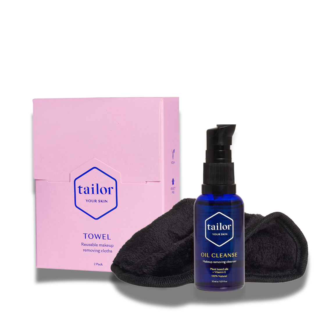 TOWEL WITH MINI OIL CLEANSE