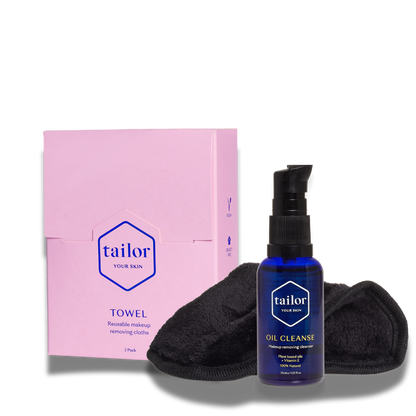 TOWEL WITH MINI OIL CLEANSE